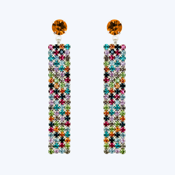 "Disco" Earrings - Rainbow Mix